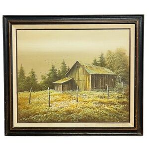 Rustic Barn Landscape Art Print